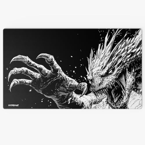 HYPEMAT Magic: The Gathering TCG Playmat-1 Spieler Spielmatte für Anfänger und Fortgeschrittene + gratis Tasche (Fear - Ohne Zone) von HYPEMAT