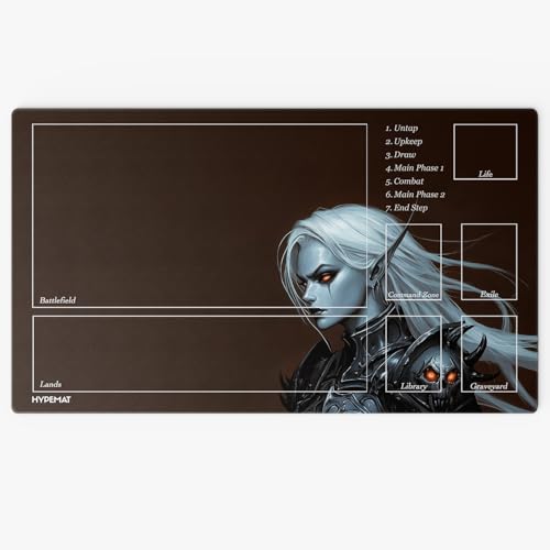 HYPEMAT Magic: The Gathering TCG Playmat-1 Spieler Spielmatte für Anfänger und Fortgeschrittene + gratis Tasche (Hell Guardian) von HYPEMAT