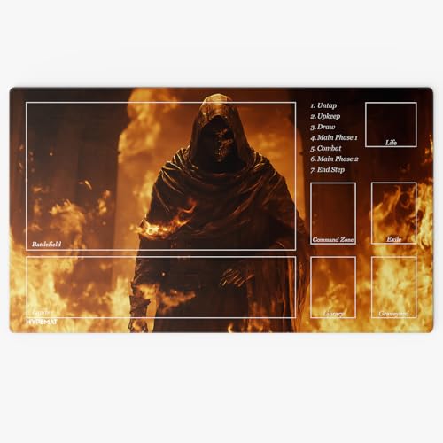 HYPEMAT Magic: The Gathering TCG Playmat-1 Spieler Spielmatte für Anfänger und Fortgeschrittene + gratis Tasche (Reaper) von HYPEMAT