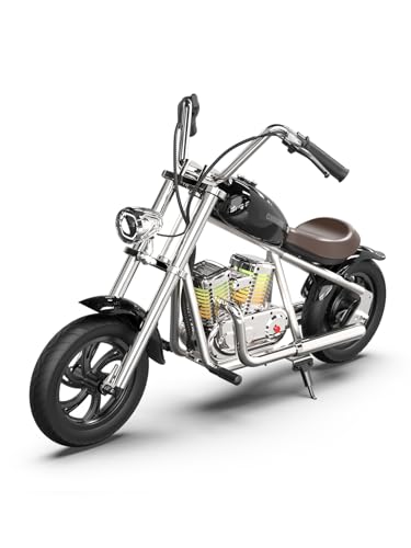 HYPERGOGO Elektro Motorrad Kinder, Challenger 12 PRO 24V 160W Motorrad mit 3 einstellbaren Geschwindigkeiten, buntem Umgebungslicht, Musik, App, Upgrade-Rahmen, Kindermotorrad für 6-12 Jahre (Schwarz) HYPERGOGO Elektro Motorrad Kinder, Challenger 12 PRO 24V 160W Motorrad mit 3 einstellbaren Geschwindigkeiten, buntem Umgebungslicht, Musik, App, Upgrade-Rahmen, Kindermotorrad für 6-12 Jahre (Schwarz) von HYPER GOGO