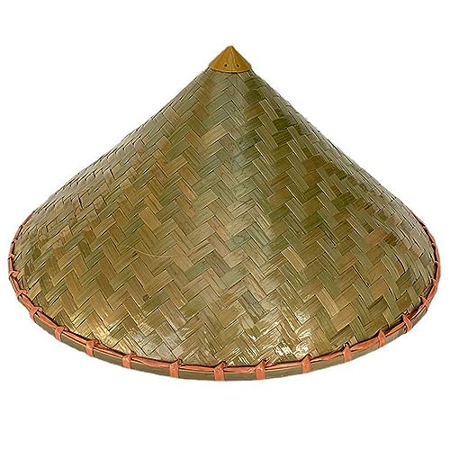 HYROOY Orientalischer Hut für Damen und Herren, Sonnenschutz, konischer Hut, atmungsaktiv, breite Krempe, Bambusgewebt, Cosplay HYROOY Orientalischer Hut für Damen und Herren, Sonnenschutz, konischer Hut, atmungsaktiv, breite Krempe, Bambusgewebt, Cosplay von HYROOY