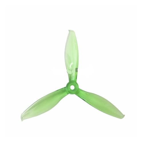 Drohnen Propeller 2 Paar 6 Farben 5149 5,1x4,9 FPV PC 3 Propeller CW CCW Welle Speziell for Hochgeschwindigkeits-Kreuzungsmaschine(Green 2pair) von HYRTEFBN