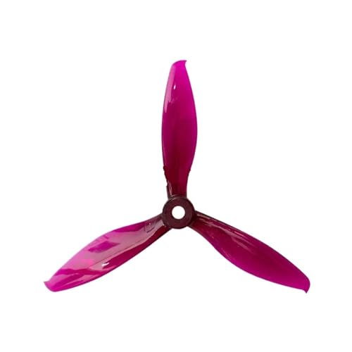 Drohnen Propeller 2 Paar 6 Farben 5149 5,1x4,9 FPV PC 3 Propeller CW CCW Welle Speziell for Hochgeschwindigkeits-Kreuzungsmaschine(Purple2pair) von HYRTEFBN