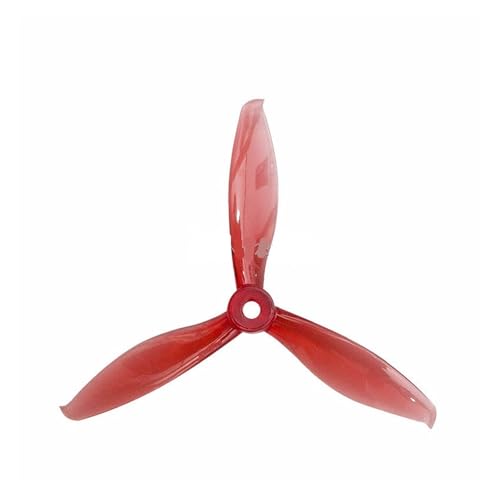 Drohnen Propeller 2 Paar 6 Farben 5149 5,1x4,9 FPV PC 3 Propeller CW CCW Welle Speziell for Hochgeschwindigkeits-Kreuzungsmaschine(Red 2pair) von HYRTEFBN