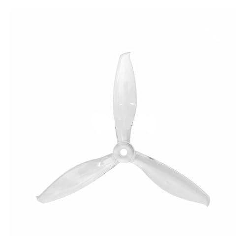 Drohnen Propeller 2 Paar 6 Farben 5149 5,1x4,9 FPV PC 3 Propeller CW CCW Welle Speziell for Hochgeschwindigkeits-Kreuzungsmaschine(Transparent 2pair) von HYRTEFBN