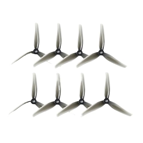 Drohnen Propeller 4 Paar F5/5140 5-Zoll-Propeller mit 5-mm-Montageloch for FPV Racing Freestyle 5-Zoll-Drohnen(4Pairs F5 Gray) von HYRTEFBN