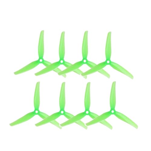 Drohnen Propeller 4 Paar F5/5140 5-Zoll-Propeller mit 5-mm-Montageloch for FPV Racing Freestyle 5-Zoll-Drohnen(4Pairs F5 Green) von HYRTEFBN