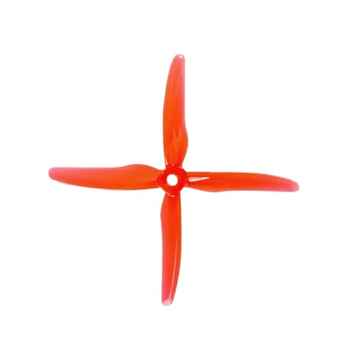 Drohnen Propeller 4 Stück/2 Paar Gemfan 51455 5 Zoll Propeller Props CW CCW Brushless Motor FPV Propeller for FPV Racing Drone(2 Pair Red) von HYRTEFBN