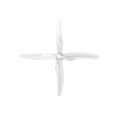 Drohnen Propeller 4 Stück/2 Paar Gemfan 51455 5 Zoll Propeller Props CW CCW Brushless Motor FPV Propeller for FPV Racing Drone(2 Pair Transparent) von HYRTEFBN
