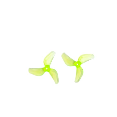 Drohnen Propeller 4Pairs 1219S 1219S-3 31mm Ultra-leichte Propeller for FPV Drone 0702 29000KV DIY Teile(4Pair Yellow 1mm) von HYRTEFBN