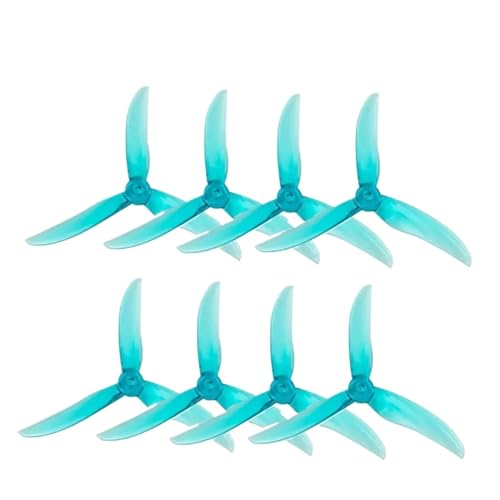 Drohnen Propeller 4pairs V2 BB39 Requisiten 5 Zoll 3 Propeller for V2 5 Zoll Carbon Fiber X Rahmen Kits(4pairs Blue) von HYRTEFBN
