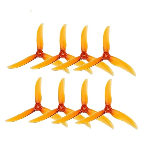 Drohnen Propeller 4pairs V2 BB39 Requisiten 5 Zoll 3 Propeller for V2 5 Zoll Carbon Fiber X Rahmen Kits(4pairs Orange) von HYRTEFBN
