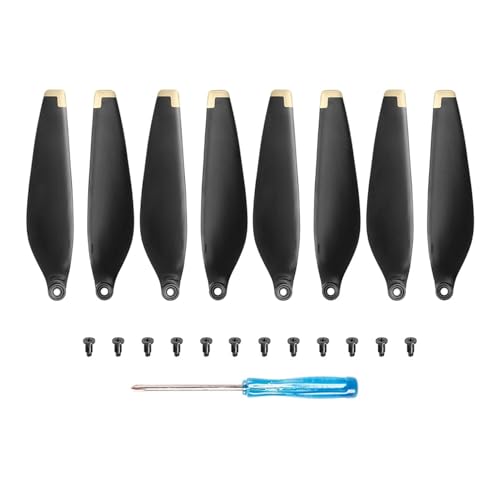Drohnen Propeller 8/16 PCS Propeller Drone Licht Gewicht Quick Release Requisiten Schraube Flügel for Drone Zubehör(8pcs Gold) von HYRTEFBN
