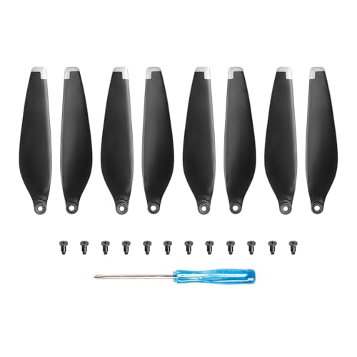 Drohnen Propeller 8/16 PCS Propeller Drone Licht Gewicht Quick Release Requisiten Schraube Flügel for Drone Zubehör(8pcs Sliver) von HYRTEFBN