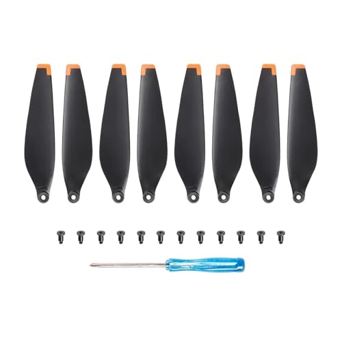 Drohnen Propeller 8/16 PCS Propeller Drone Licht Gewicht Quick Release Requisiten Schraube Flügel for Drone Zubehör(8pcs orange) von HYRTEFBN