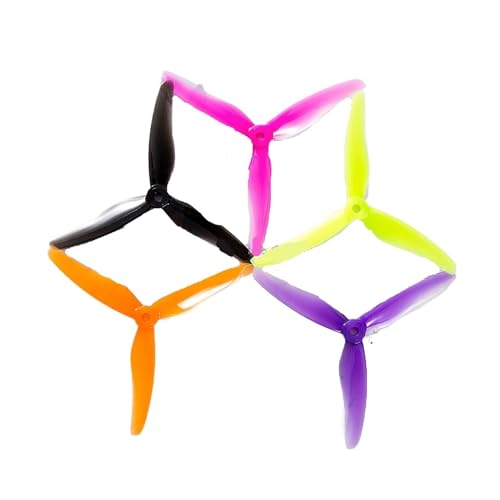 Drohnen Propeller 8 Stück/4 Paar 51433 5-Zoll-Propeller-Requisiten CW CCW Brushless-Motor FPV-Propeller for FPV-Renndrohne(4 Pair Mix Color) von HYRTEFBN