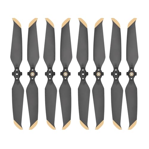 Drohnen Propeller Quick Release 7238 Propeller for 2S Props Paddle Low-Noise Wing Fan Ersatzteil Auf Lager Zubehör(4pair Gold Edge) von HYRTEFBN