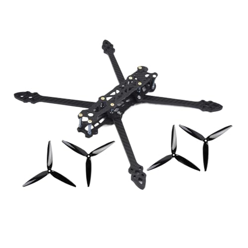HYRTEFBN FPV-Racing-Drohnenrahmen 7 Zoll 295 mm 295 7040 Propeller for FPV Racing Drone Quadcopter Freestyle Rahmen Kit(Frame with 7040 Prop) von HYRTEFBN