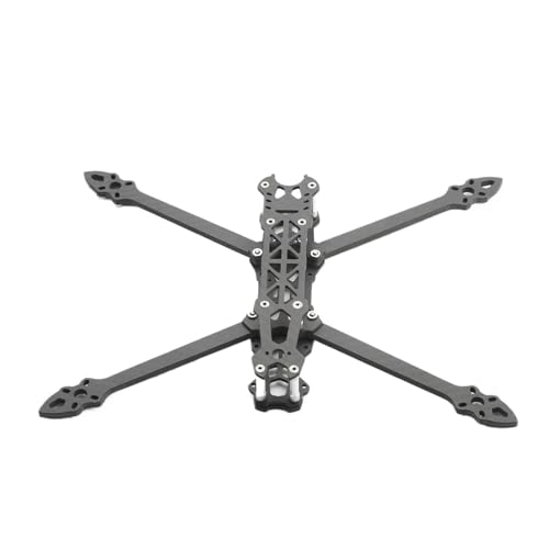 HYRTEFBN FPV-Racing-Drohnenrahmen 7-Zoll-FPV-Drohnenrahmen, 295 mm, Kohlefaser-RC-Rahmen-Kit mit 5 mm Armdruckteilen for DIY-FPV(7in No Print Parts) von HYRTEFBN