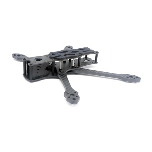 HYRTEFBN FPV-Racing-Drohnenrahmen DC/X 5 Zoll 6 Zoll 7 Zoll Rahmen for O4 Pro Racing Drone Quadcopter(APEX DC 5) von HYRTEFBN