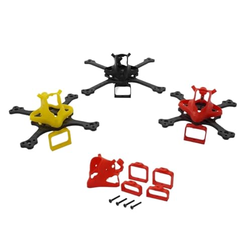 HYRTEFBN FPV-Racing-Drohnenrahmen FPV Drone Rahmen KIT Transformieren Ändern 1S/2S for RC FPV Tiny Whoop Drone Quadcopter DIY(80mm Frame) von HYRTEFBN