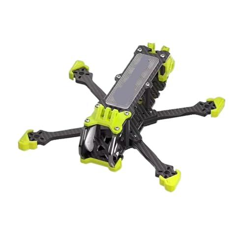 HYRTEFBN FPV-Racing-Drohnenrahmen VX3 VX3.5 O4 FPV Rahmen 3 Zoll 3,5 Zoll Kompatibel mit O4 Luft Einheit for FPV Freestyle Quadcopter Kit(VX3 O4 Yellow) von HYRTEFBN