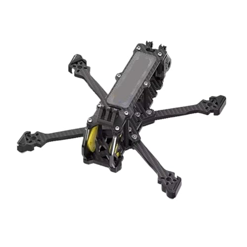 HYRTEFBN FPV-Racing-Drohnenrahmen VX3 VX3.5 O4 FPV Rahmen 3 Zoll 3,5 Zoll Kompatibel mit O4 Luft Einheit for FPV Freestyle Quadcopter Kit(VX3.5 O4 Black) von HYRTEFBN