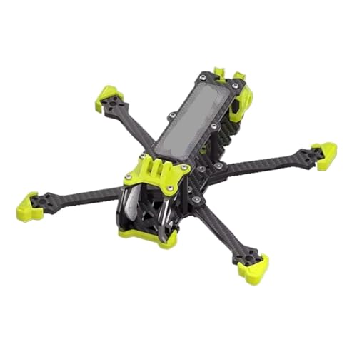 HYRTEFBN FPV-Racing-Drohnenrahmen VX3 VX3.5 O4 FPV Rahmen 3 Zoll 3,5 Zoll Kompatibel mit O4 Luft Einheit for FPV Freestyle Quadcopter Kit(VX3.5 O4 Yellow) von HYRTEFBN