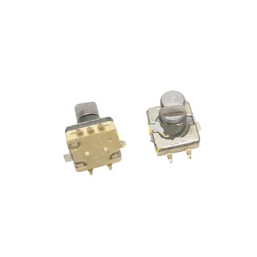 HYRTEFBN Schalter Potentiometer 50 Teile/los EC11 SMD Encoder mit Schalter 20 posion 20 Puls axiale länge von 10mm drücken hub 0,5 von HYRTEFBN