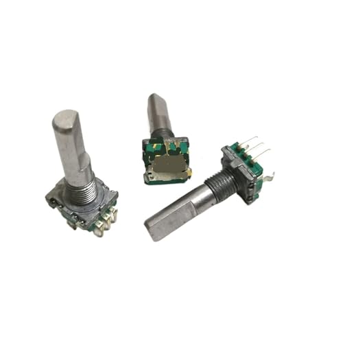 HYRTEFBN Schalter Potentiometer 50 Teile/los EC11 typ encoding Schalter ohne drücken der 20 Position Anzahl 20 Puls 25MM Lange Achse von HYRTEFBN
