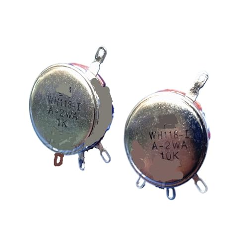 HYRTEFBN Schalter Potentiometer WH118-1A-2WA WTH(118) WTH118-1A 1K 2K2 4K7 10K von HYRTEFBN