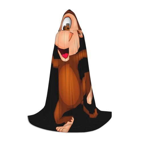 HYSDPUZK Affen-Kapuzenumhang für Teenager, Halloween-Kostüm, Cosplay, Maskerade, Zauberer-Robe HYSDPUZK Affen-Kapuzenumhang für Teenager, Halloween-Kostüm, Cosplay, Maskerade, Zauberer-Robe von HYSDPUZK
