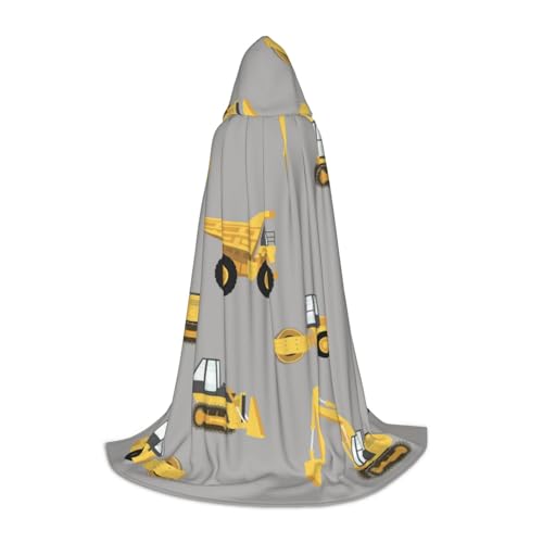 HYSDPUZK Baufahrzeuge Kapuzenumhang für Teenager, Halloween-Kostüm, Cosplay, Maskerade, Zauberer-Robe HYSDPUZK Baufahrzeuge Kapuzenumhang für Teenager, Halloween-Kostüm, Cosplay, Maskerade, Zauberer-Robe von HYSDPUZK