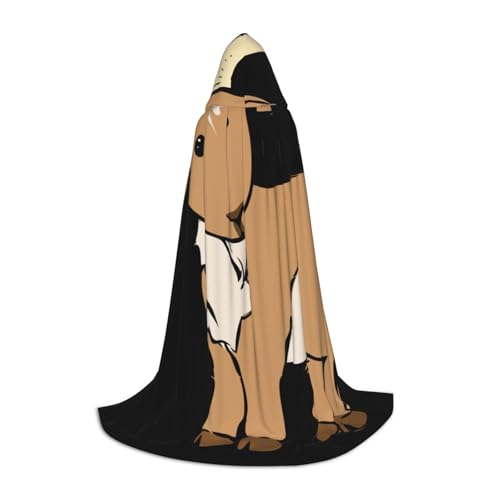 HYSDPUZK Brauner Ziegen-Umhang mit Kapuze für Teenager, Halloween-Kostüm, Cosplay, Maskerade, Zauberer-Robe HYSDPUZK Brauner Ziegen-Umhang mit Kapuze für Teenager, Halloween-Kostüm, Cosplay, Maskerade, Zauberer-Robe von HYSDPUZK