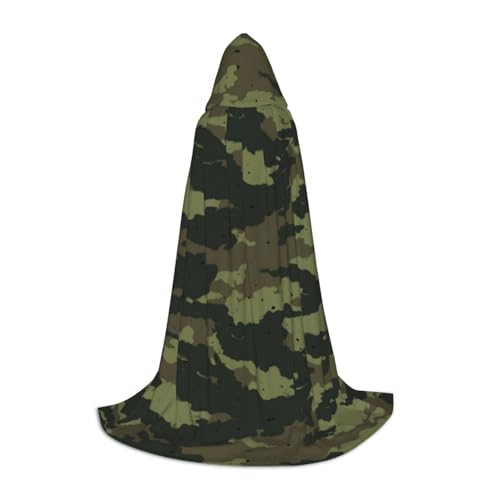 HYSDPUZK Camouflage-Kapuzenumhang für Teenager, Halloween-Kostüm, Cosplay, Maskerade, Zauberer-Robe HYSDPUZK Camouflage-Kapuzenumhang für Teenager, Halloween-Kostüm, Cosplay, Maskerade, Zauberer-Robe von HYSDPUZK