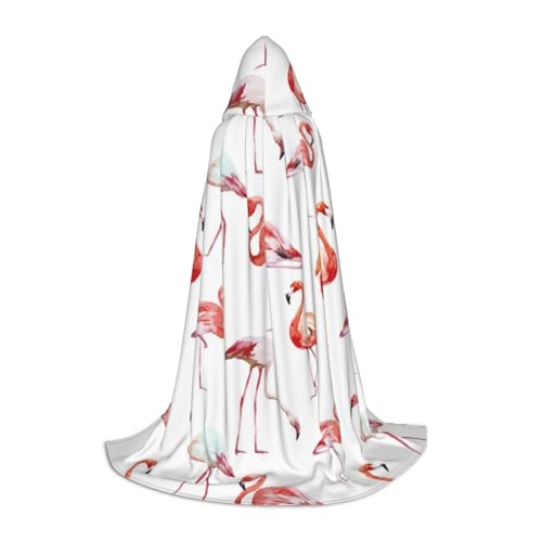 HYSDPUZK Gemäldeter Flamingo-Kapuzenumhang für Teenager, Halloween-Kostüm, Cosplay, Maskerade, Zauberer-Robe HYSDPUZK Gemäldeter Flamingo-Kapuzenumhang für Teenager, Halloween-Kostüm, Cosplay, Maskerade, Zauberer-Robe von HYSDPUZK