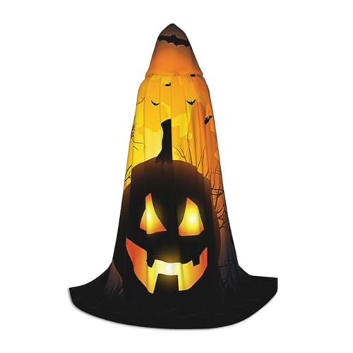 HYSDPUZK Halloween-Kapuzenumhang für Teenager, Halloween-Kostüm, Cosplay, Maskerade, Zauberer-Robe von HYSDPUZK