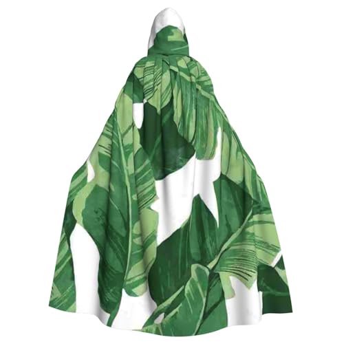 HYSDPUZK Halloween-Kapuzenumhang für Unisex-Erwachsene, lustig, niedlich, grüne Palmenblätter, Party- und Cosplay-Umhang HYSDPUZK Halloween-Kapuzenumhang für Unisex-Erwachsene, lustig, niedlich, grüne Palmenblätter, Party- und Cosplay-Umhang von HYSDPUZK