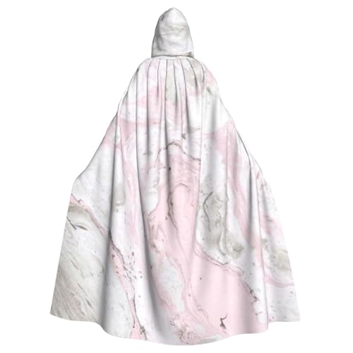 HYSDPUZK Halloween-Kapuzenumhang für Unisex-Erwachsene, lustig, rosa, abstrakte Tinte, Marmor, Grau, künstlerischer Druck, Party- und Cosplay-Umhang HYSDPUZK Halloween-Kapuzenumhang für Unisex-Erwachsene, lustig, rosa, abstrakte Tinte, Marmor, Grau, künstlerischer Druck, Party- und Cosplay-Umhang von HYSDPUZK
