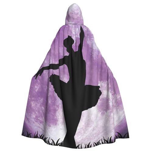 HYSDPUZK Halloween-Kapuzenumhang für Unisex-Erwachsene, lustiger Ballerina-Tanzdruck, Party- und Cosplay-Umhang HYSDPUZK Halloween-Kapuzenumhang für Unisex-Erwachsene, lustiger Ballerina-Tanzdruck, Party- und Cosplay-Umhang von HYSDPUZK