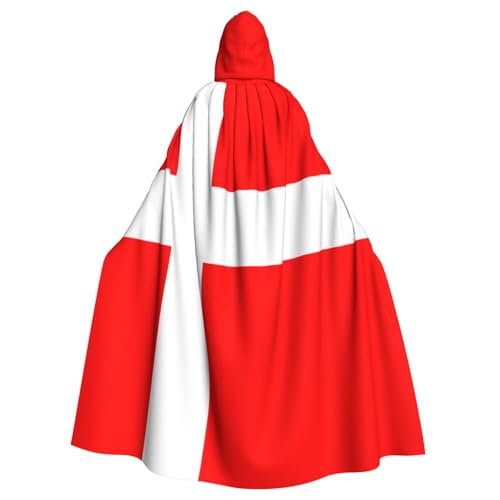 HYSDPUZK Halloween-Kapuzenumhang für Unisex-Erwachsene, lustiger Dänemark, dänische Flagge, Druck, Party- und Cosplay-Umhang HYSDPUZK Halloween-Kapuzenumhang für Unisex-Erwachsene, lustiger Dänemark, dänische Flagge, Druck, Party- und Cosplay-Umhang von HYSDPUZK