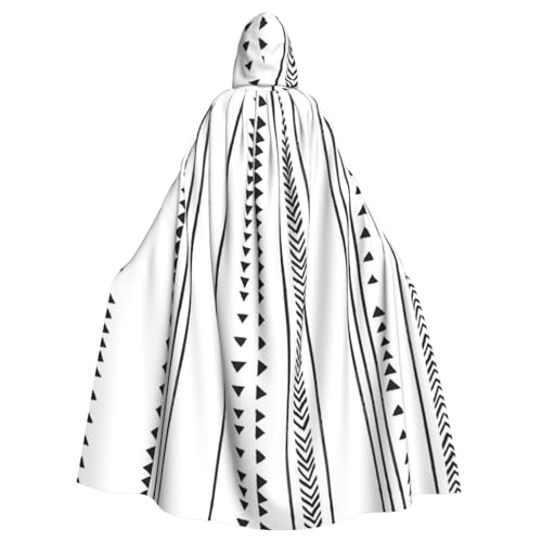 HYSDPUZK Halloween-Kapuzenumhang für Unisex-Erwachsene, lustiger Dreiecksstreifen, Bohemian-Muster, Druck, Party- und Cosplay-Umhang HYSDPUZK Halloween-Kapuzenumhang für Unisex-Erwachsene, lustiger Dreiecksstreifen, Bohemian-Muster, Druck, Party- und Cosplay-Umhang von HYSDPUZK