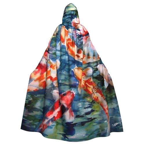 HYSDPUZK Halloween-Kapuzenumhang für Unisex-Erwachsene, lustiger Fisch-Druck, Party- und Cosplay-Umhang HYSDPUZK Halloween-Kapuzenumhang für Unisex-Erwachsene, lustiger Fisch-Druck, Party- und Cosplay-Umhang von HYSDPUZK