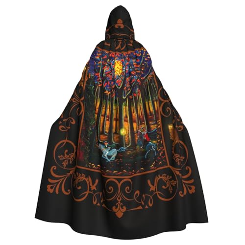 HYSDPUZK Halloween-Kapuzenumhang für Unisex-Erwachsene, lustiger Halloween-Party-Druck, Party- und Cosplay-Umhang HYSDPUZK Halloween-Kapuzenumhang für Unisex-Erwachsene, lustiger Halloween-Party-Druck, Party- und Cosplay-Umhang von HYSDPUZK
