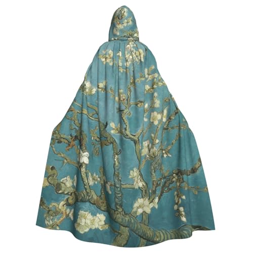 HYSDPUZK Halloween-Kapuzenumhang für Unisex-Erwachsene, lustiger Mandelblüten-Druck, Party- und Cosplay-Umhang HYSDPUZK Halloween-Kapuzenumhang für Unisex-Erwachsene, lustiger Mandelblüten-Druck, Party- und Cosplay-Umhang von HYSDPUZK