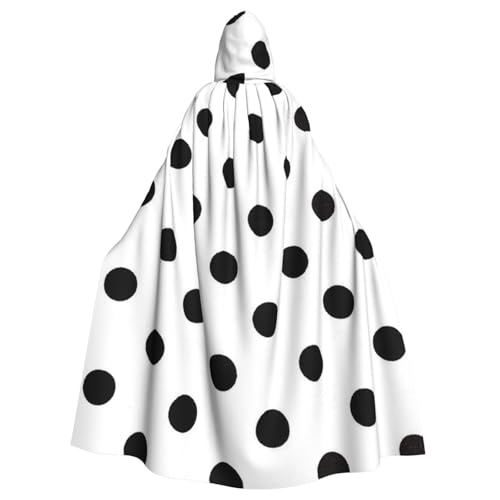 HYSDPUZK Halloween-Kapuzenumhang für Unisex-Erwachsene, lustiger Punkte-Druck, Party- und Cosplay-Umhang HYSDPUZK Halloween-Kapuzenumhang für Unisex-Erwachsene, lustiger Punkte-Druck, Party- und Cosplay-Umhang von HYSDPUZK