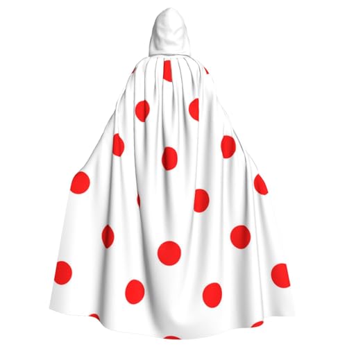 HYSDPUZK Halloween-Kapuzenumhang für Unisex-Erwachsene, lustiger Punkte-Druck, Party- und Cosplay-Umhang HYSDPUZK Halloween-Kapuzenumhang für Unisex-Erwachsene, lustiger Punkte-Druck, Party- und Cosplay-Umhang von HYSDPUZK