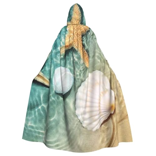 HYSDPUZK Halloween-Kapuzenumhang für Unisex-Erwachsene, lustiger Seestern-Druck, Party- und Cosplay-Umhang HYSDPUZK Halloween-Kapuzenumhang für Unisex-Erwachsene, lustiger Seestern-Druck, Party- und Cosplay-Umhang von HYSDPUZK