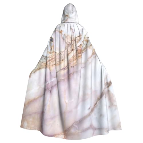 HYSDPUZK Halloween-Kapuzenumhang für Unisex-Erwachsene, lustiger rosa-weißer Marmormuster, Druck, Party- und Cosplay-Umhang HYSDPUZK Halloween-Kapuzenumhang für Unisex-Erwachsene, lustiger rosa-weißer Marmormuster, Druck, Party- und Cosplay-Umhang von HYSDPUZK