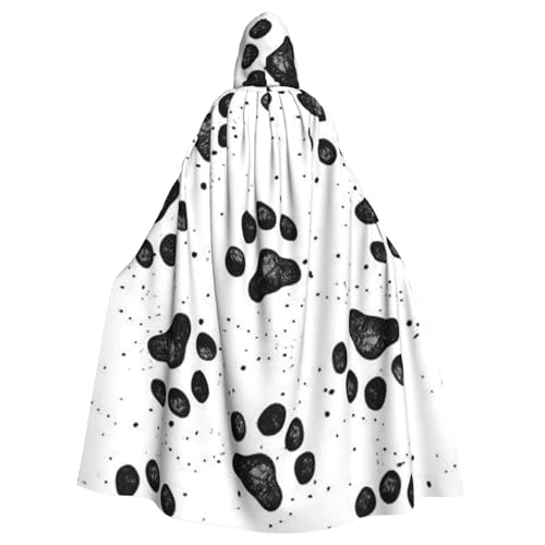 HYSDPUZK Halloween-Kapuzenumhang für Unisex-Erwachsene, lustiges Hundekrallenmuster, Druck, Party- und Cosplay-Umhang HYSDPUZK Halloween-Kapuzenumhang für Unisex-Erwachsene, lustiges Hundekrallenmuster, Druck, Party- und Cosplay-Umhang von HYSDPUZK